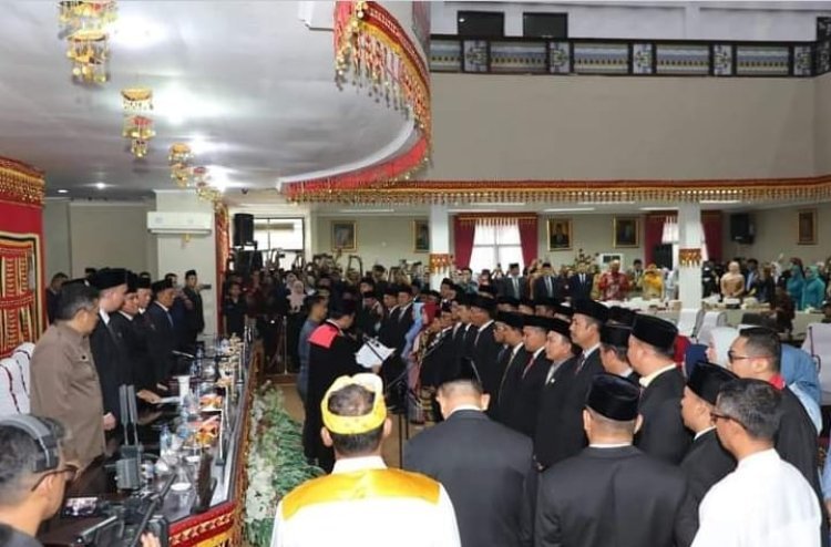 Anggota DPRD Kabupaten Lampung Selatan Hasil Pemilu 2024 Resmi Dilantik