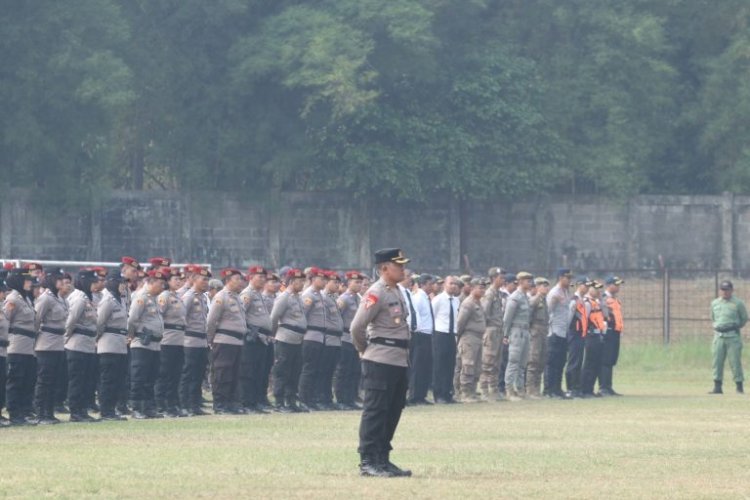 Polresta Bogor Kota Apel Mantap Lodaya Persiapaan Pilkada 2024 , Polresta Bogor Kota Terjunkan 5.000 Personil