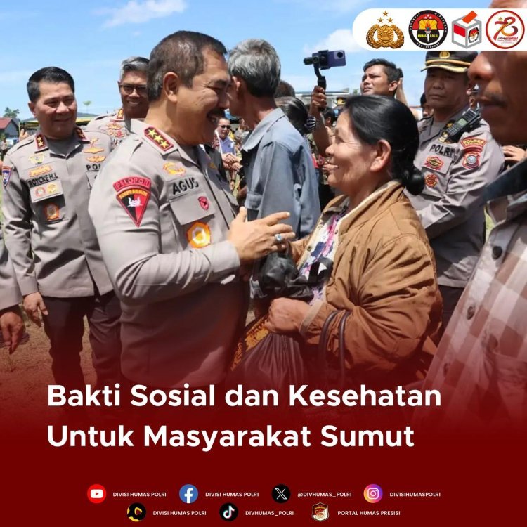 Wakapolri Pimpin Bakti Sosial dan Kesehatan di Dairi, Sumatera Utara