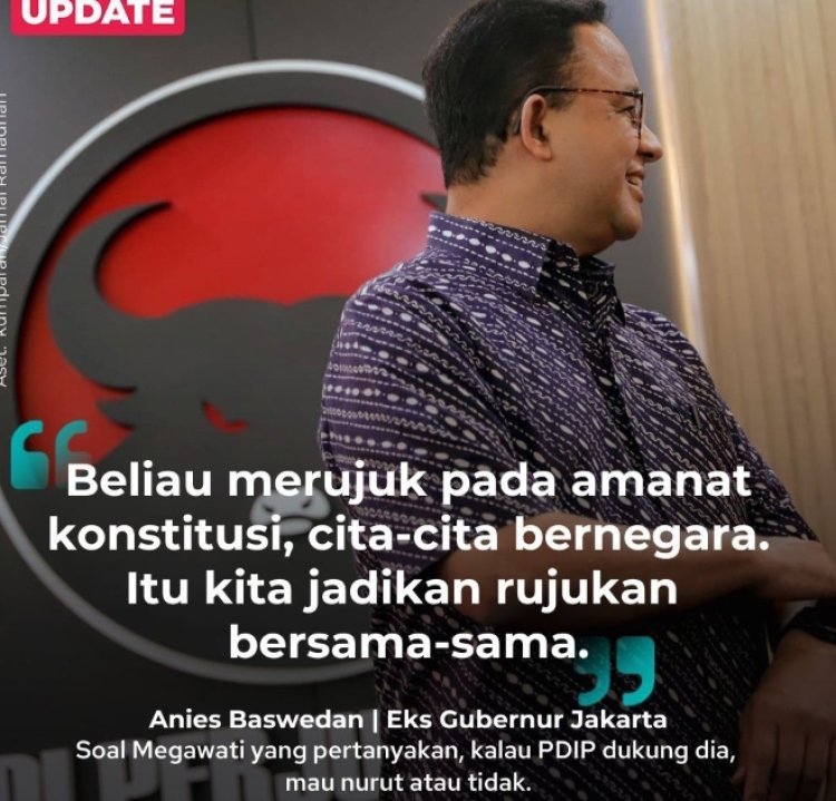 Anies Baswedan Merespons Pernyataan Megawati Soekarnoputri Tentang Peluang PDIP Mengusungnya di Pilgub Jakarta