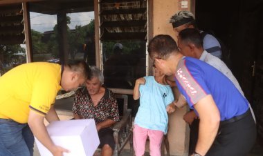 Kapolres Simalungun Pimpin Kegiatan "Minggu Kasih" dengan Pembagian Bantuan Sosial di Slum Area Sidamanik