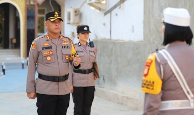 Polres Gowa Gelar Upacara Sertijab dan Kenaikan Pangkat Pengabdian