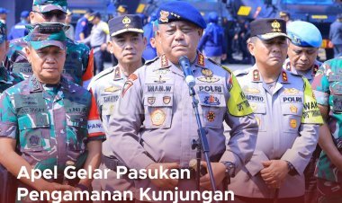 Dankorbrimob Polri dan Pangkogabwilhan I Pimpin Apel Gabungan TNI-Polri untuk Pengamanan Kunjungan Paus Fransiskus dan ISF 2024