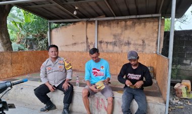 Bhabinkamtibmas Desa Talaga Laksanakan Program Kapolda Poliran/Polisi Peduli Pengangguran di Cikupa