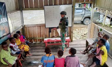 Papua Pintar Habema Direspon Gembira Anak-Anak Alguru