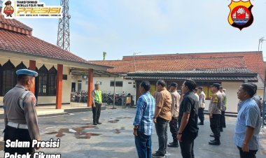 Ipda Udi Muhdi Tegaskan Pentingnya Disiplin dalam Apel Pagi Polsek Cikupa