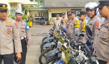 Apel Pengecekan Kendaraan Dinas Polsek Cikupa, Kapolsek: Siap Amankan Pilkada 2024