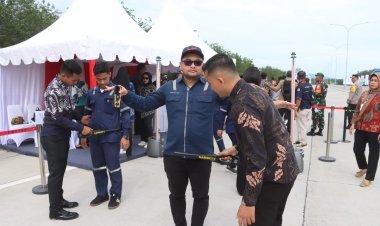 Polres Simalungun Lakukan Pengamanan VVIP Kunjungan Presiden Jokowi untuk Resmikan Pintu Tol Sinaksak