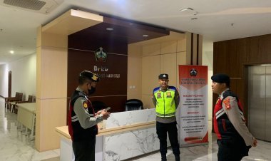 Personil Sat Samapta Polres Bangli Tingkatkan penggelaran Blue Light dI Malam Hari