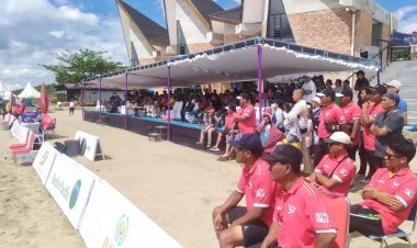 Venue voli pantai PON XXI Aceh-Sumut Unik di Caldera Toba