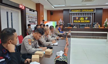 Pembekalan Pengawal Pribadi Cagub dan Cawagub, Polda Sulteng : Jaga Netralitas Polri