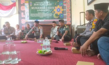 Polsek Sukodono Gelar Peringatan Maulid Nabi Muhammad SAW untuk Wujudkan Pemilukada Aman dan Sukses
