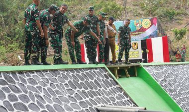 Resmikan Dam Parit Irigasi, Kasad Dorong Hanpangan untuk Sejahterakan Ribuan Petani Sukabumi