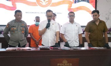 Polres Mojokerto Kota Amankan Terduga Pelaku Pencabulan Anak