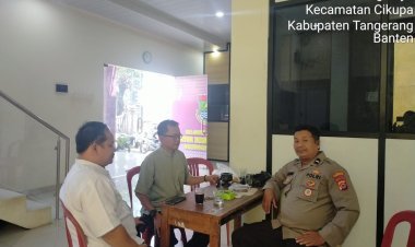 Polsek Cikupa Sambangi Warga Desa Bitung Jaya, Pererat Silaturahmi dan Harkamtibmas