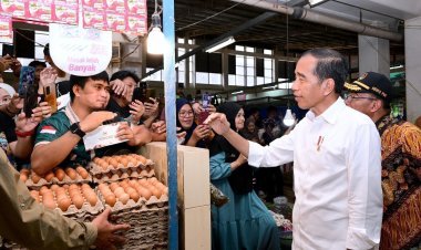Presiden Jokowi Kunjungi Pasar Sanggam Adji Dilayas di Kabupaten Berau