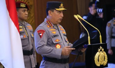 Kapolri Pimpin Pelantikan Sejumlah Kapolda dan Pengukuhan 2 Jabatan Baru di Polri