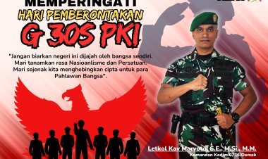 Peringatan Hari Pemberontakan G 30S PKI, Dandim Demak Ajak Tanamkan Rasa Nasionalisme dan Persatuan