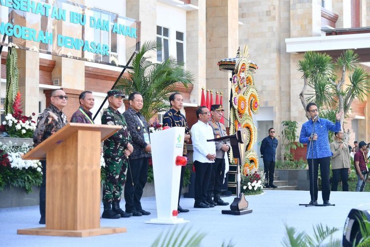 Presiden Joko Widodo Resmikan Gedung Pelayanan Kesehatan Ibu dan Anak di RS Ngoerah, Bali