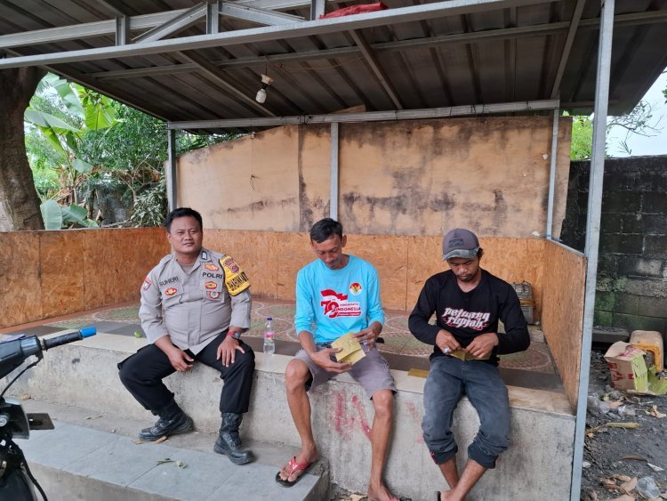 Bhabinkamtibmas Desa Talaga Laksanakan Program Kapolda Poliran/Polisi Peduli Pengangguran di Cikupa