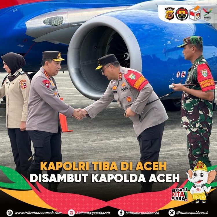 Kapolri Jenderal Listyo Sigit Prabowo Tiba di Aceh untuk Hadiri Pembukaan PON XXI