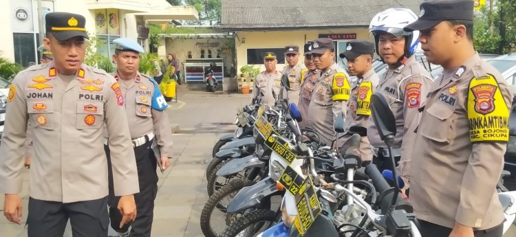 Apel Pengecekan Kendaraan Dinas Polsek Cikupa, Kapolsek: Siap Amankan Pilkada 2024
