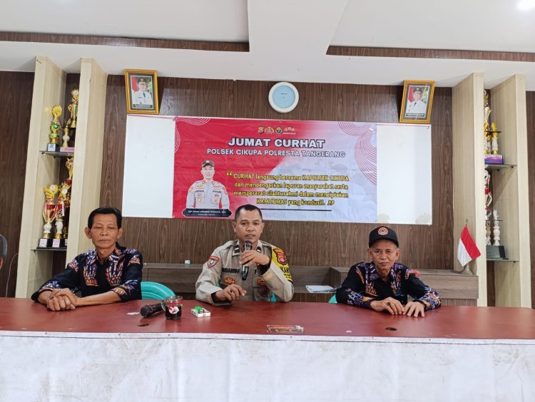 Polsek Cikupa Gelar Jumat Curhat di Desa Pasir Jaya, Bahas Keamanan dan Ketertiban Masyarakat