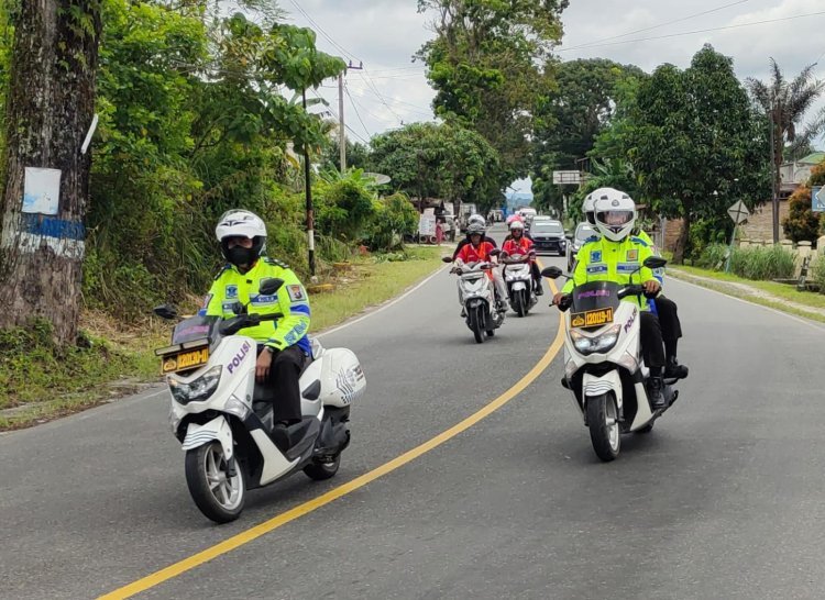 Polres Simalungun Amankan Balap Sepeda PON XXI di Wilayah Hukum Simalungun