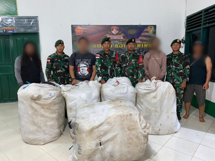 Penggagalan Penyelundupan Balpress oleh Tim Gabungan TNI di Perbatasan RI-Malaysia