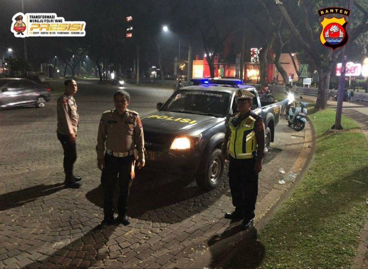 Kanit Lantas Polsek Cikupa Memimpin Ops Cipkon, Pastikan Keamanan di Kawasan Perbankan dan Citra Raya