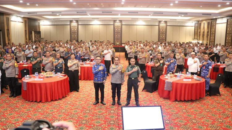 Kapolda Sulsel Buka Rakor Lintas Sektoral Ops Kepolisian Mandiri Kewilayahan Mantap Praja Pallawa