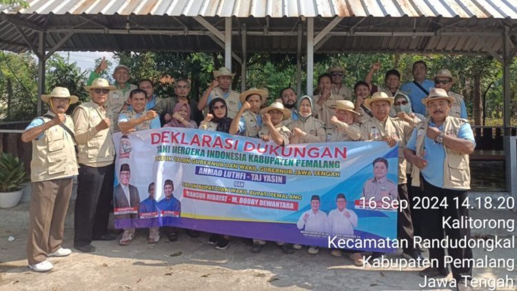 Pasangan Calon Bupati Dan Wakil Bupati Pemalang Mansur - Bobby Dapat Dukungan Dari Tani Merdeka