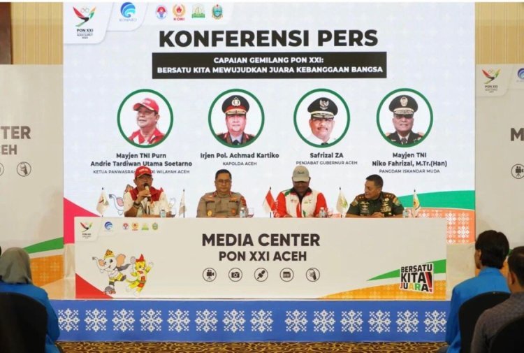 Pangdam Iskandar Muda Hadiri Konferensi Pers PON XXI Aceh-Sumut: Tekankan Kolaborasi Pemprov, Polri, dan TNI untuk Kesuksesan PON XXI