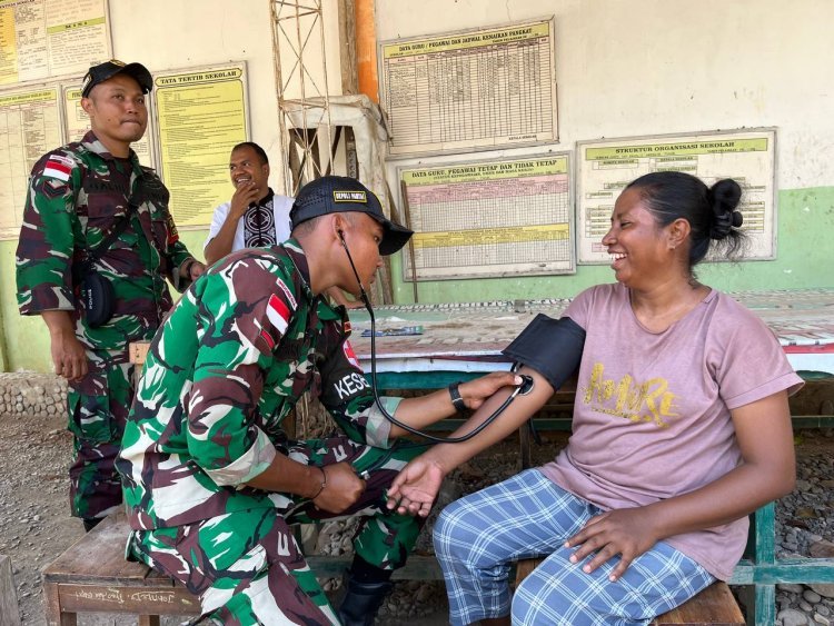 Pembenahan dan Perawatan Pangkalan Satgas Pamtas RI RDTL Sektor Barat Ta 2024
