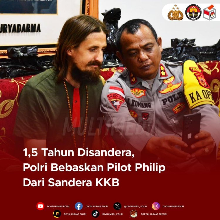 Pilot Philip Dibebaskan Setelah 1,5 Tahun Disandera KKB di Nduga