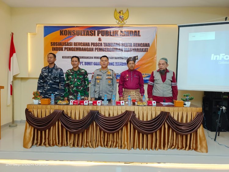 Konsultasi Publik Dan Sosialisasi Pasca Tambang Rencana Induk Pengembangan Pemberdayaan Masyarakat PT. BGMM