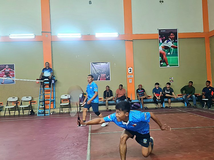 Turnamen Badminton HUT ke-79 TNI di Natuna Resmi Dibuka