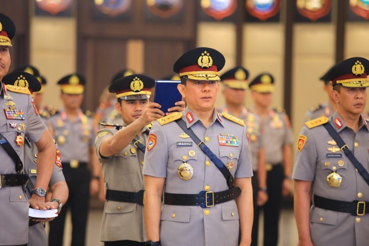 Kapolri Pimpin Pelantikan Sejumlah Kapolda dan Pengukuhan 2 Jabatan Baru di Polri