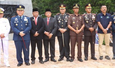 Kapolres Simalungun Ikuti Upacara Peringatan Hari Kesakitan Pancasila Tahun 2024 di  Tugu Letda Sudjono Bandar Betsy