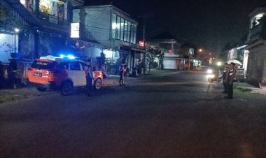 Jaga Situasi Tetap Kondusif menjelang Pemilukada 2024 Personil Sat Samapta Polres Bangli Tingkatkan penggelaran Blue Light dI malam hari
