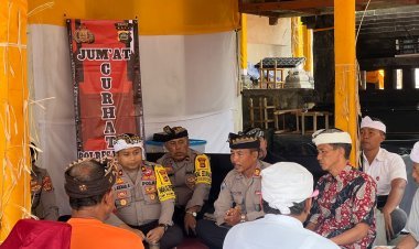 Jumat Curhat, Dengarkan Keluhan Masyarakat Agenda Rutin Polres Bangli