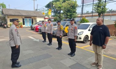 Apel Pengamanan Kampanye Tatap Muka Cawabup Tangerang di Desa Talaga Berjalan Lancar