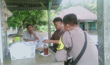 Bhabinkamtibmas Polsek Bosar Maligas Lakukan Sambang Kamtibmas di Nagori Sei Merbau, Ajak Masyarakat Jaga Keamanan Menjelang Pilkada 2024