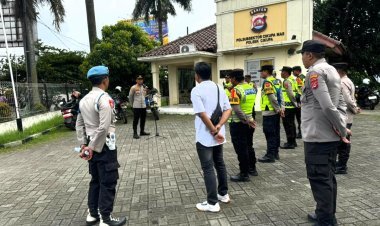 Pengamanan Lintasan Kunjungan Wakil Presiden ke Ponpes An Nawawi Tanara Berjalan Lancar