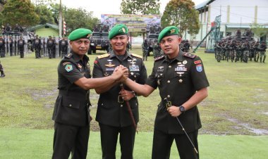 Pangdam XII/Tpr Pimpin Serah Terima Jabatan Danyonif Mekanis 643/Wanara Sakti