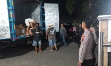Polres Wonogiri Amankan Kedatangan Logistik Surat Suara