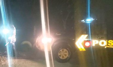 Patroli Blue Light Polsek Tanah Jawa Amankan Jalanan Jelang Pelantikan Presiden