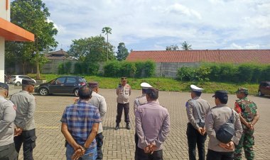 Apel Konsolidasi Pengamanan Antisipasi Pelantikan Presiden RI 2024 di Balaraja Timur