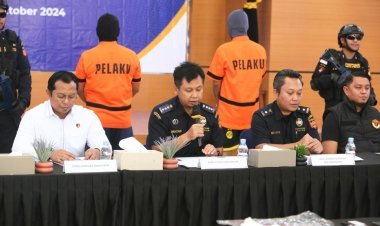 Wadirresnarkoba Polda Kepri Hadiri Konferensi Pers Kasus Narkoba oleh Bea Cukai Tipe B Batam