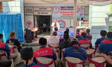 Kegiatan Bakti Sosial Donor Darah KSPSI Banten Berjalan Lancar